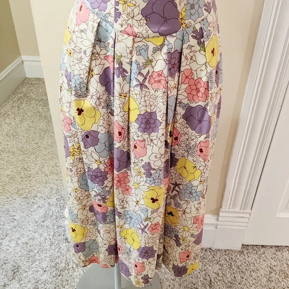 Vintage 50's Brigance Sports Maker floral dress. Size 4 - Picture 5 of 11